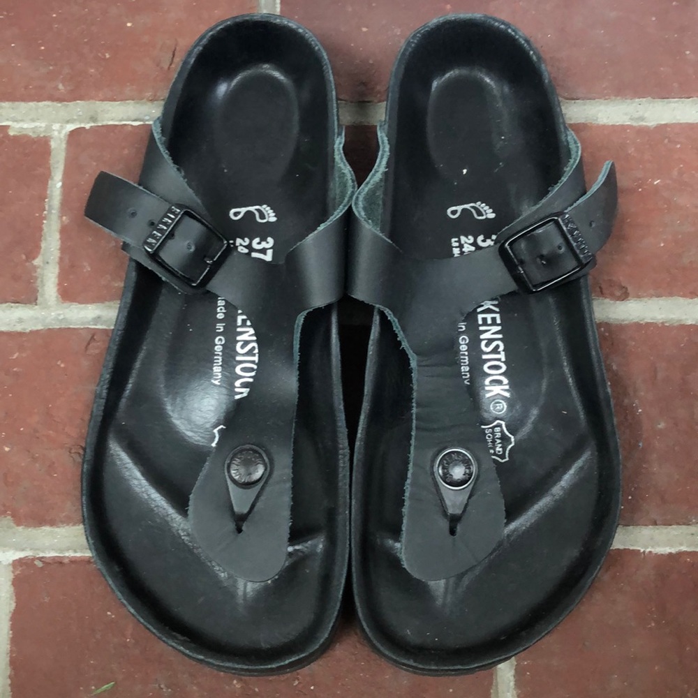 Black Birkenstock slip on